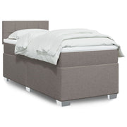 Boxspring met matras 100x200 cm taupe