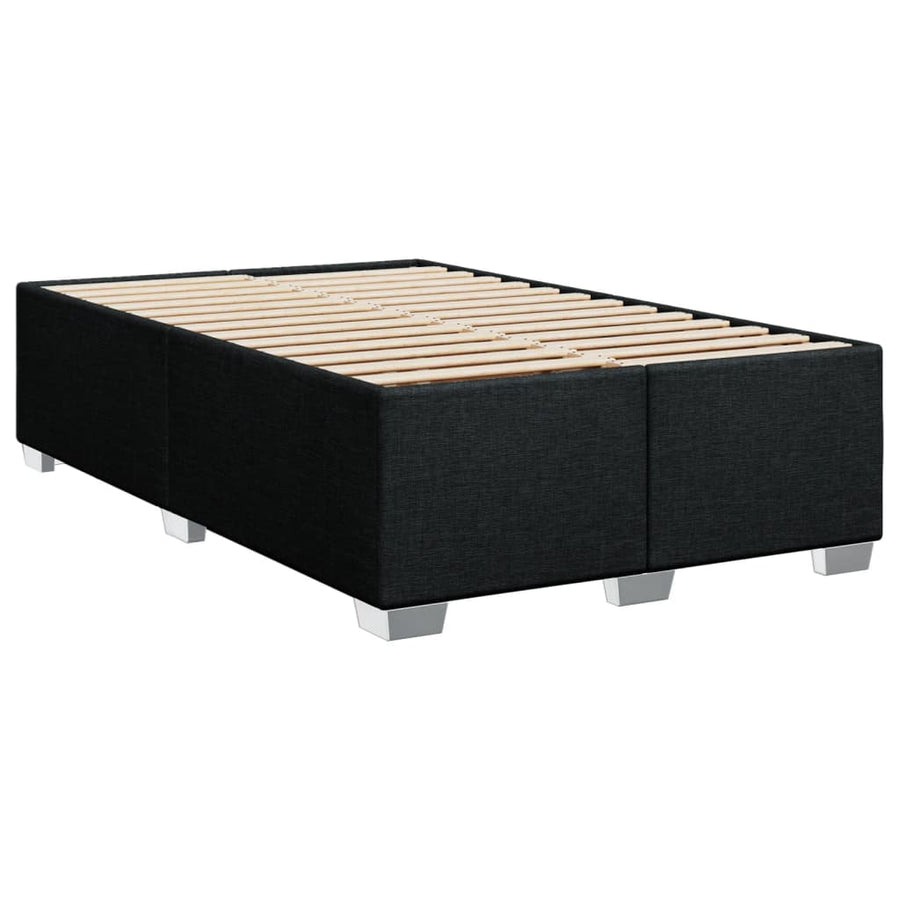 Boxspring met matras stof zwart 100x200 cm