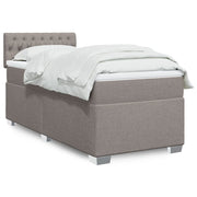 Boxspring met matras taupe 100x200 cm