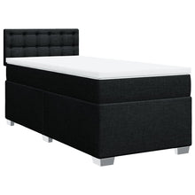 Boxspring met matras stof zwart 100x200 cm