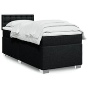 Boxspring met matras 100x200 cm zwart