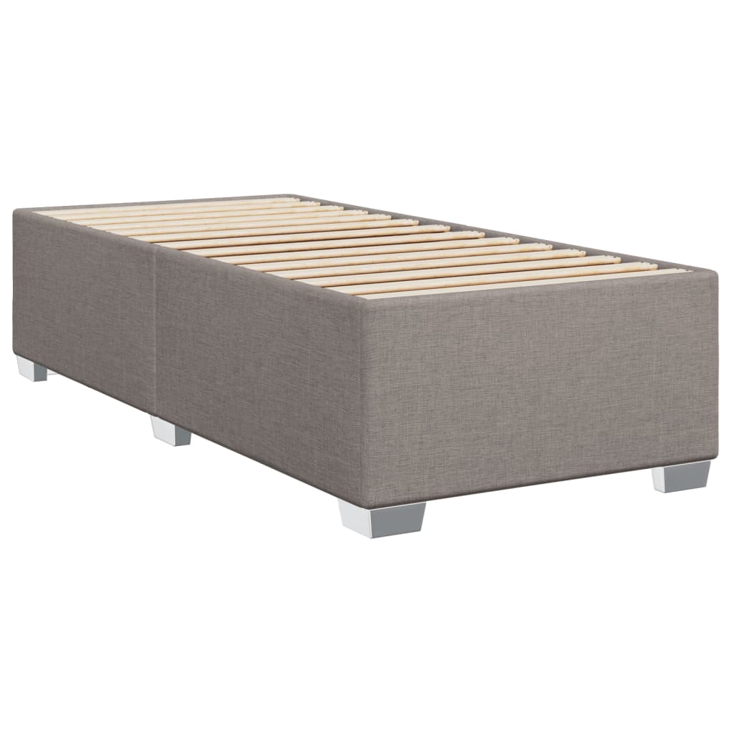 Boxspring met matras stof taupe 100x200 cm