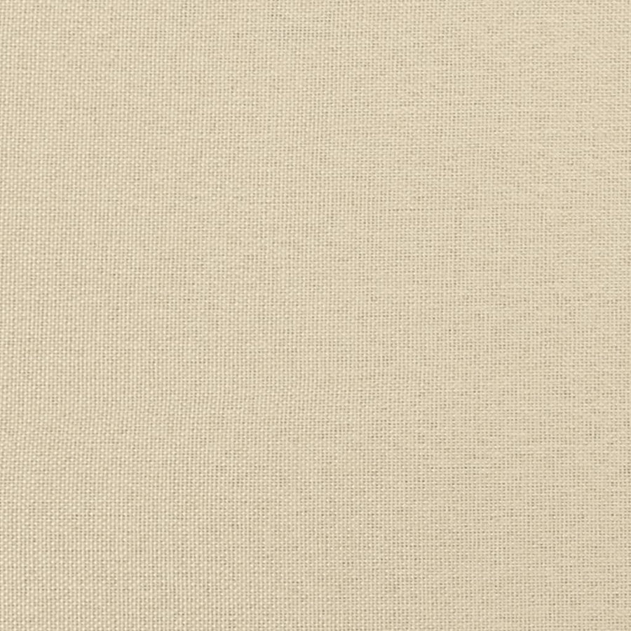 Boxspring met matras stof crèmekleurig 100x200 cm