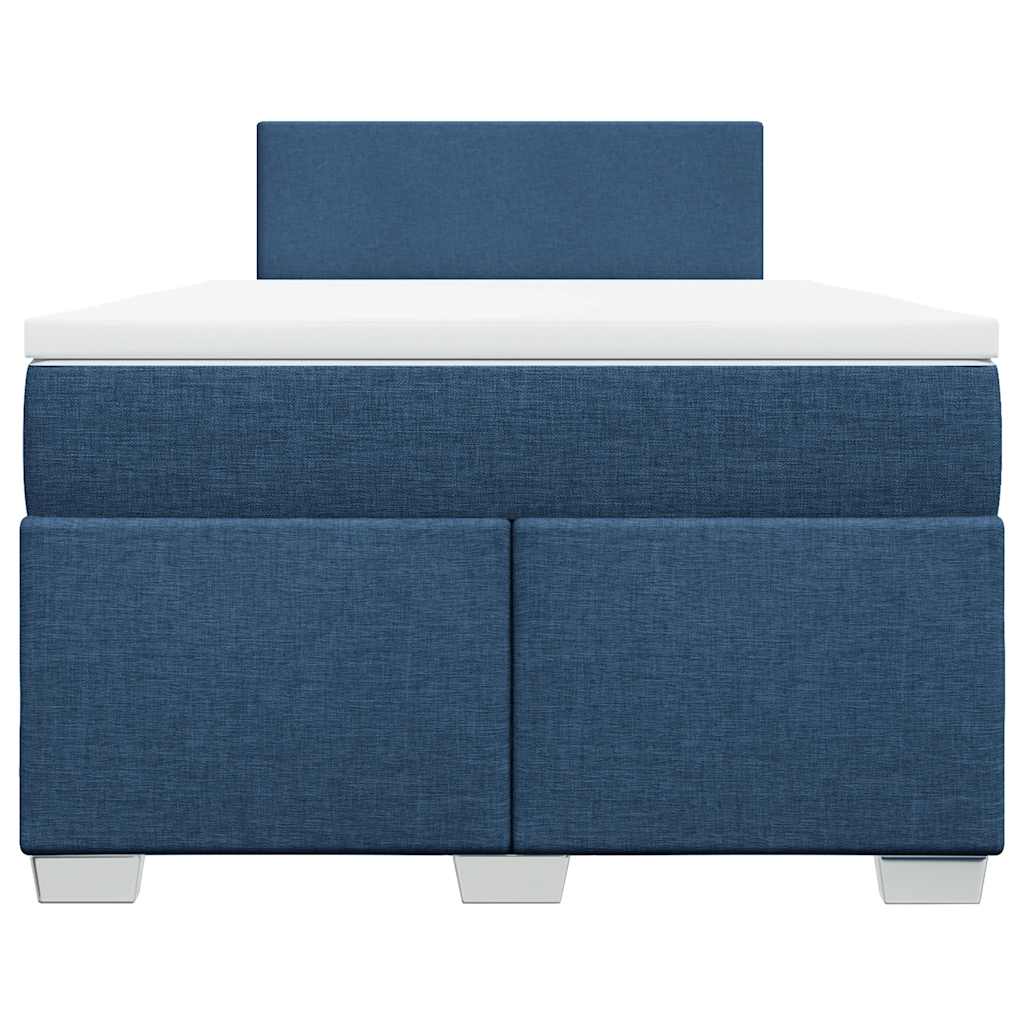 Boxspring Met Matras Stof 120 x 190 cm Blauw