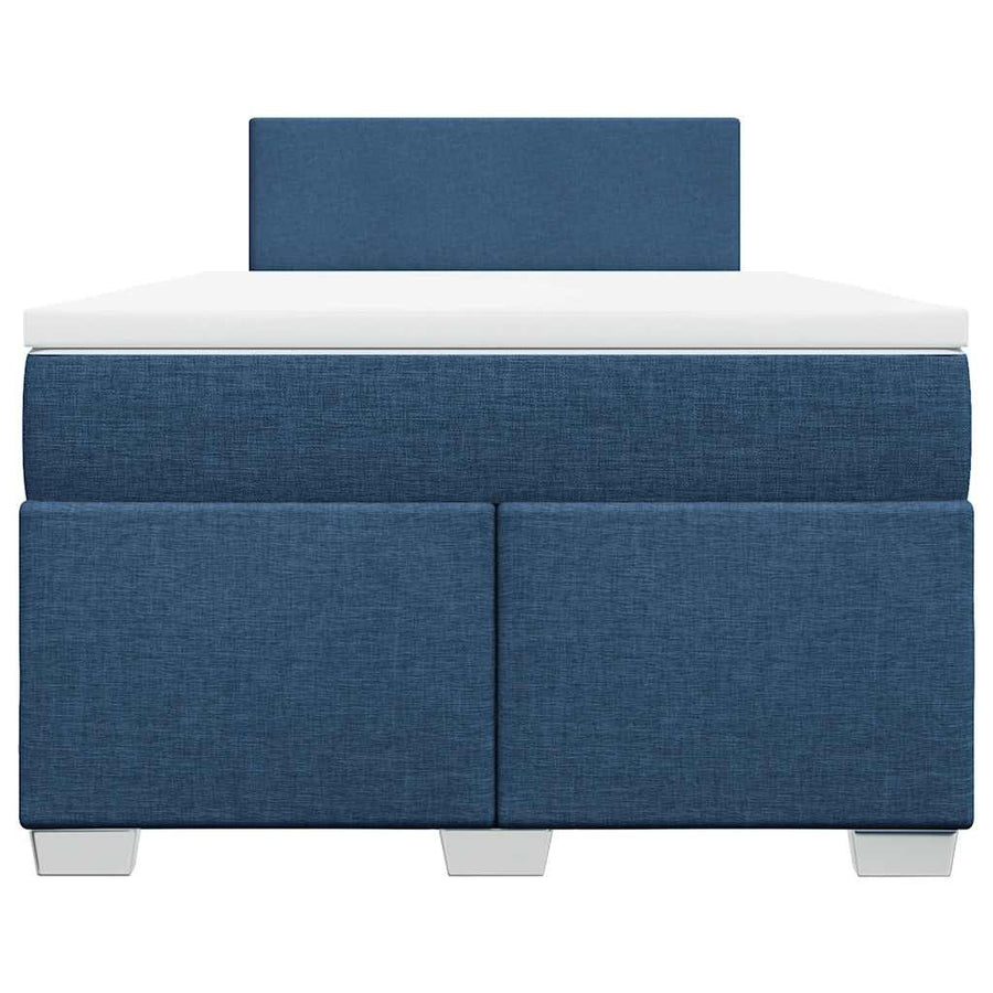 Boxspring Met Matras Stof 120 x 190 cm Blauw
