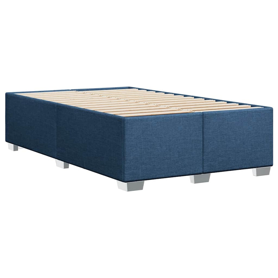 Boxspring Met Matras Stof 120 x 190 cm Blauw