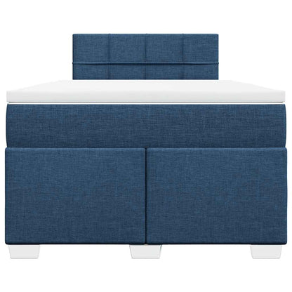 Boxspring Met Matras Stof 120 x 190 cm Blauw