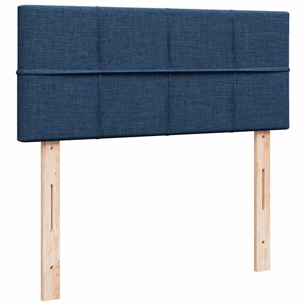 Boxspring Met Matras Stof 120 x 190 cm Blauw