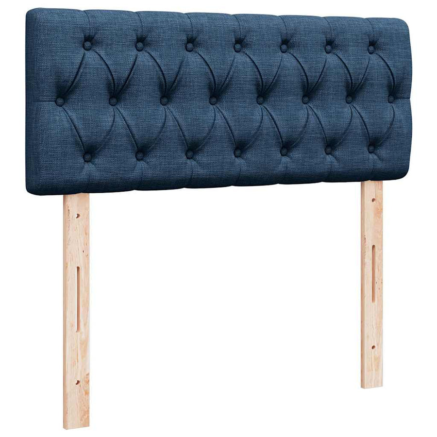 Boxspring Met Matras Stof 120 x 190 cm Blauw