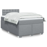 Boxspring 120x190 cm lichtgrijs met matras