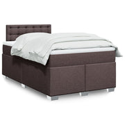 Boxspring met matras 120x190 cm donkerbruin