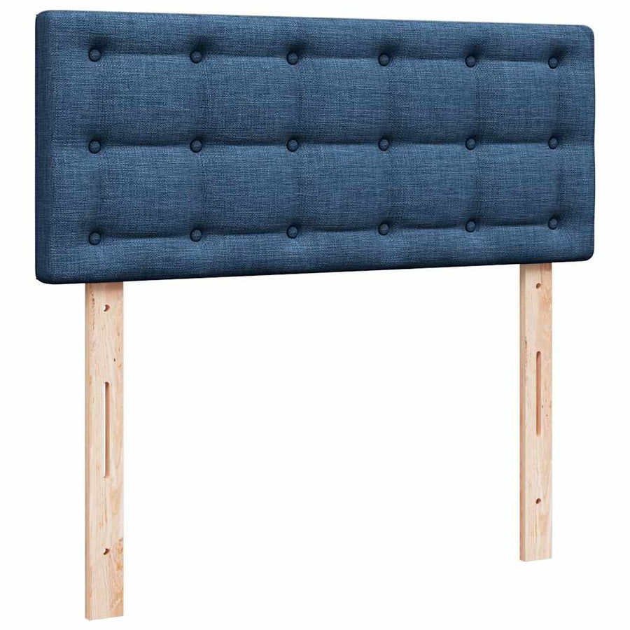Boxspring Met Matras Stof 120 x 190 cm Blauw