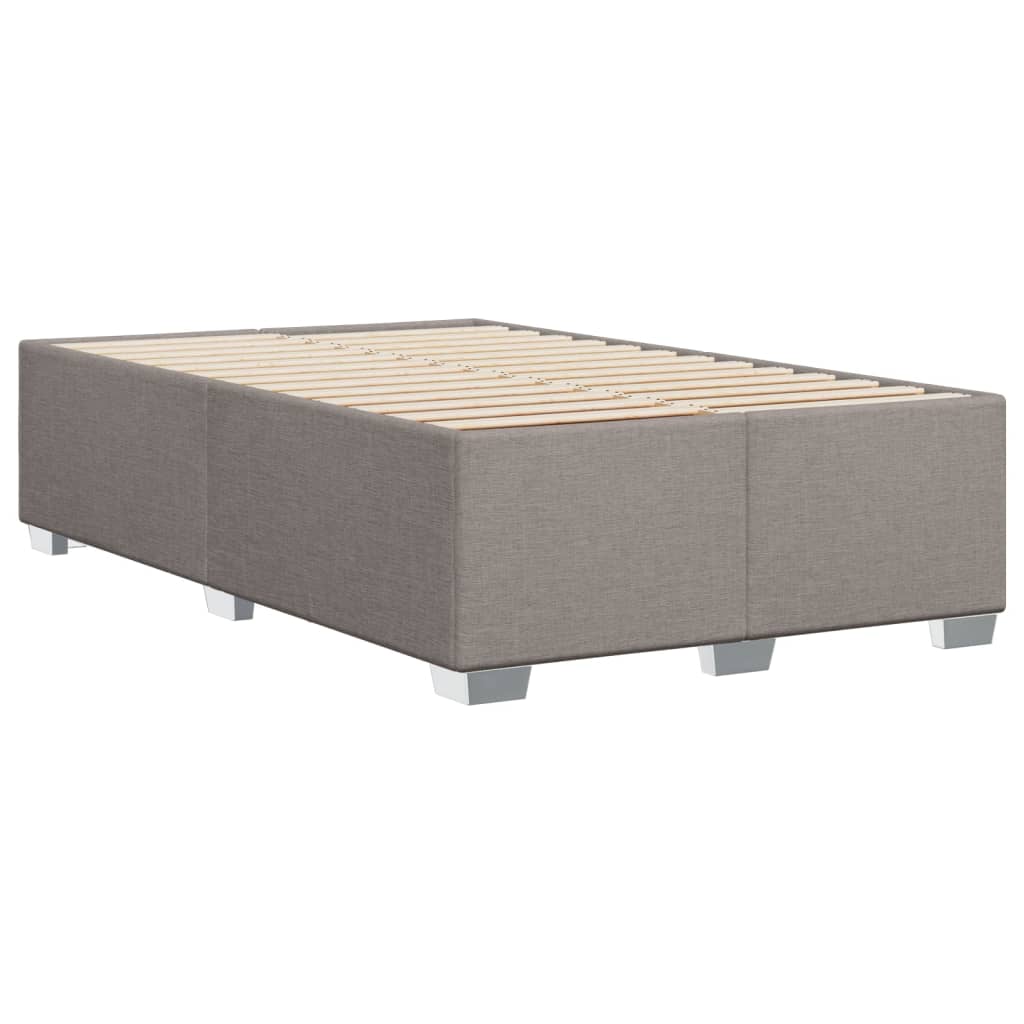 Boxspring met matras stof taupe 120x200 cm
