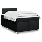 Boxspring met matras 120x200 cm zwart