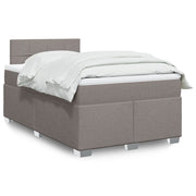 Boxspring 120x200 cm taupe met pocketveringmatras