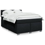 Boxspring met matras 140x190 cm zwart