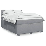 Boxspring 140x200 cm lichtgrijs pocketvering