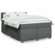 Boxspring met matras 160x200 cm donkergrijs