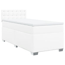 Boxspring met matras kunstleer wit 100x200 cm