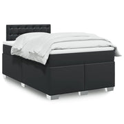 Boxspring 120x190 cm kunstleer zwart