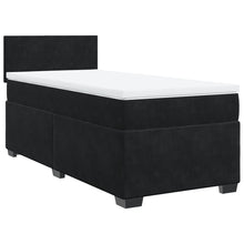 Boxspring met matras fluweel zwart 80x200 cm