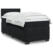 Boxspring met matras 80x200 cm zwart fluweel