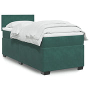 Boxspring met matras 90x200 cm fluweel donkergroen