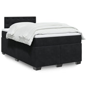 Boxspring met matras 120x190 cm zwart fluweel