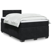 Boxspring met matras 120x200 cm zwart fluweel