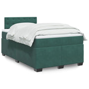 Boxspring met matras 120x200 cm fluweel donkergroen