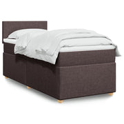 Boxspring 80x200 cm donkerbruin stof