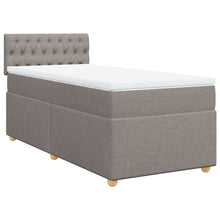 Boxspring Met Matras Stof 80 x 200 cm Taupe