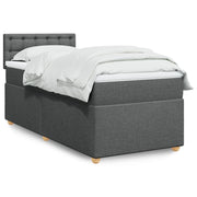 Boxspring met matras 80x200 cm donkergrijs