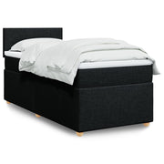 Boxspring met matras 90x200 cm zwart