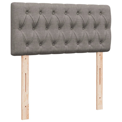 Boxspring met matras stof taupe 90x200 cm