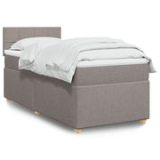 Boxspring met matras 100x200 cm taupe
