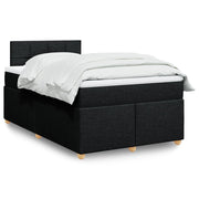 Boxspring met matras 120x190 cm zwart