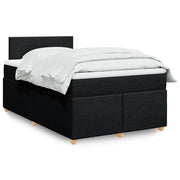 Boxspring met matras 120x200 cm zwart