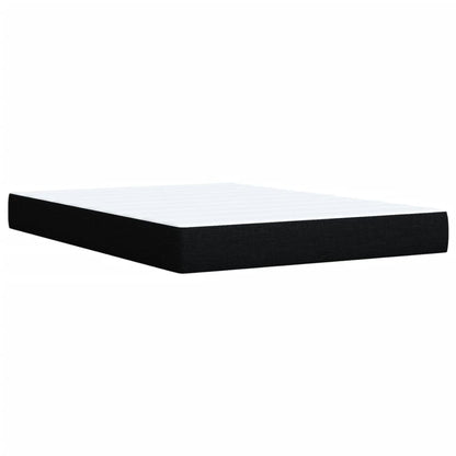 Boxspring met matras stof zwart 140x190 cm