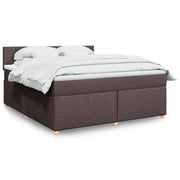 Boxspring met matras 180x200 cm donkerbruin
