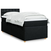 Boxspring met matras 90x190 cm zwart