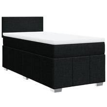 Boxspring met matras stof zwart 80x200 cm