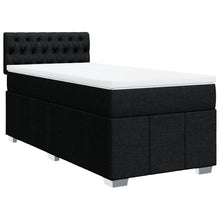 Boxspring met matras stof zwart 80x200 cm