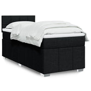 Boxspring met matras 90x190 cm zwart