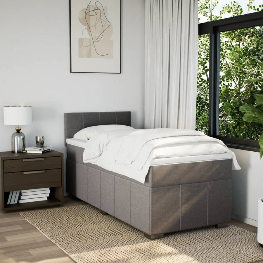 Boxspring Met Matras Stof 90 x 200 cm