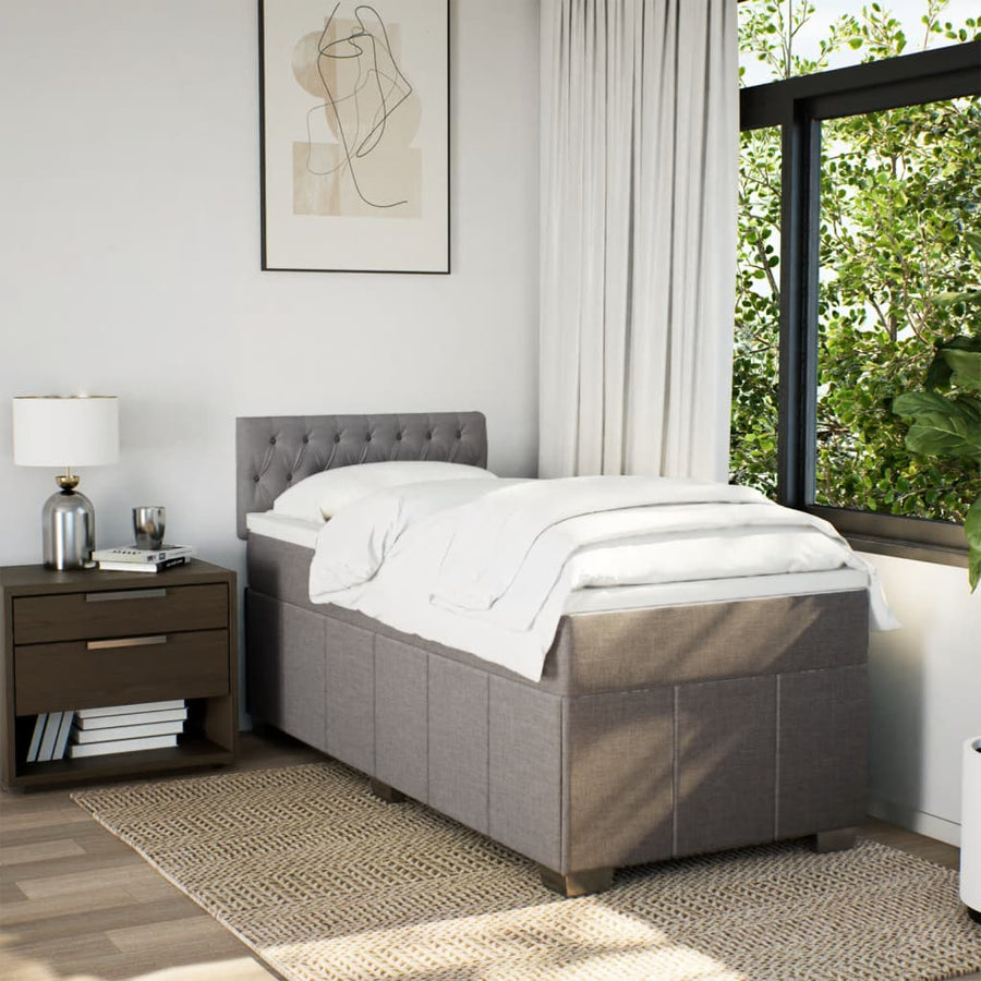 Boxspring Met Matras Stof 90 x 200 cm