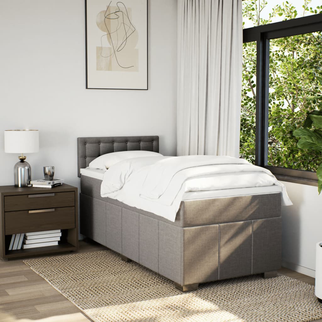 Boxspring Met Matras Stof 90 x 200 cm