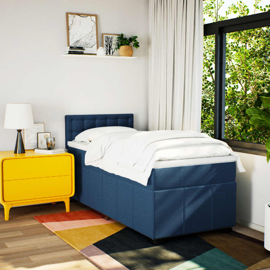 Boxspring Met Matras Stof 90 x 200 cm