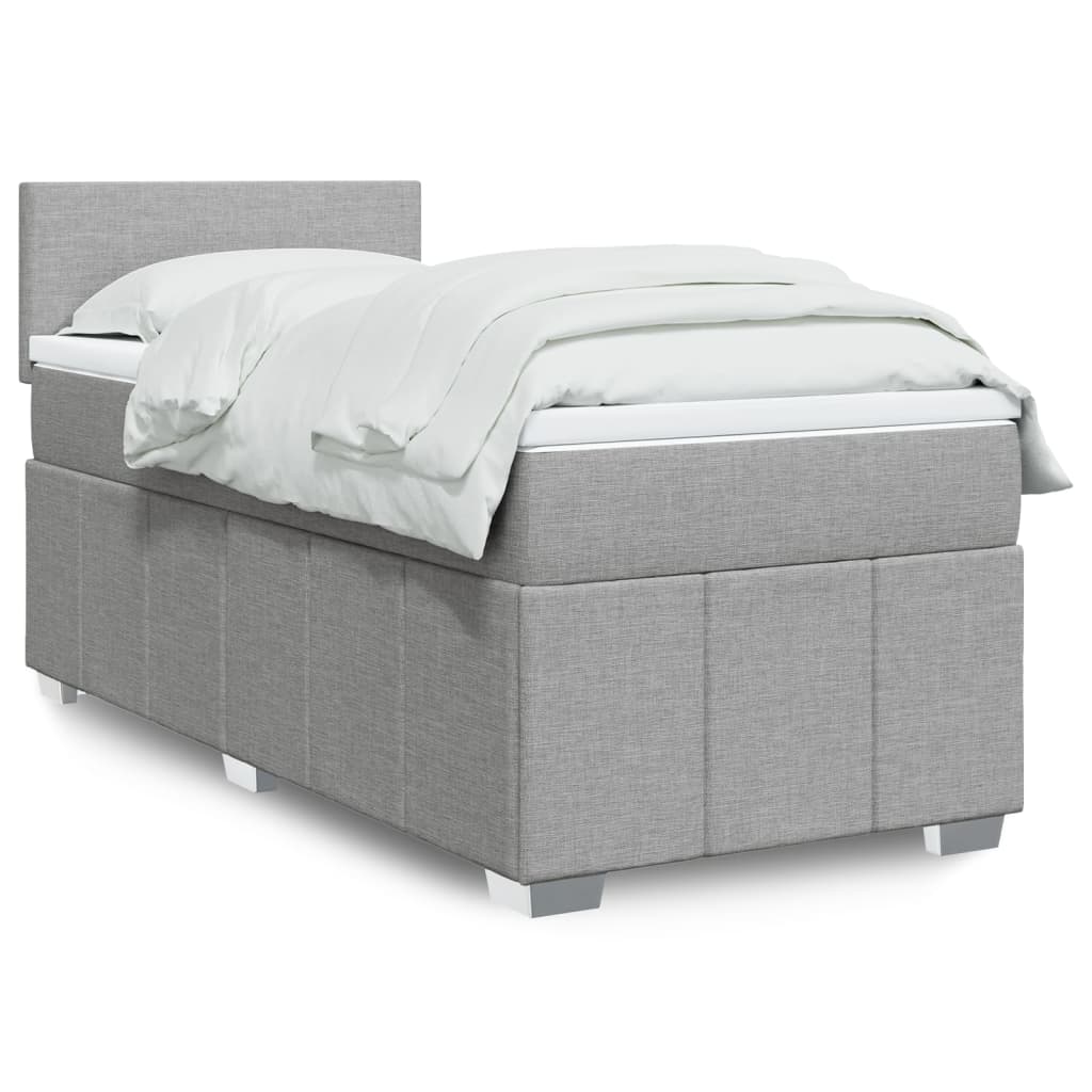 Boxspring Met Matras Stof 100 x 200 cm