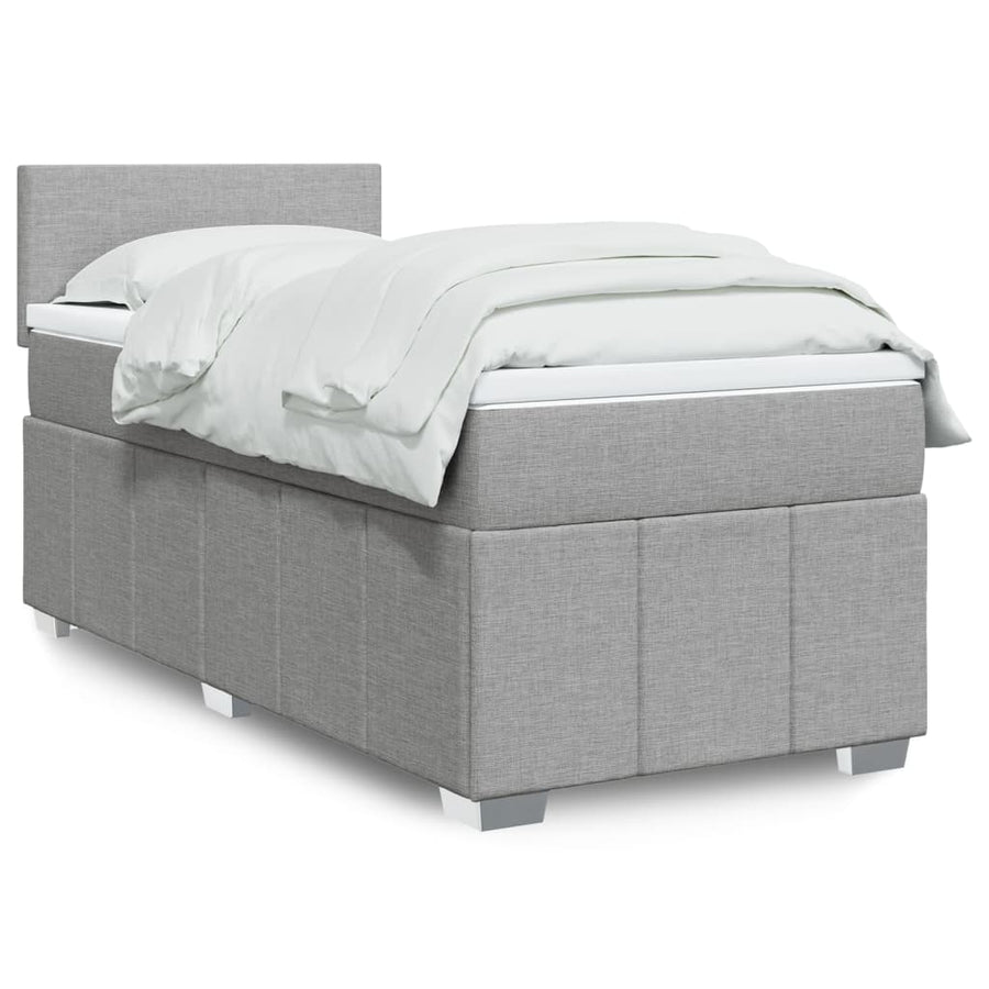 Boxspring Met Matras Stof 100 x 200 cm